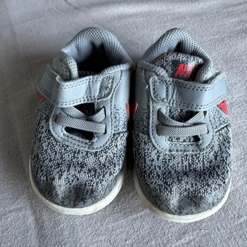 Size‎ 4c - Nike FLEX CONTACT (TDV) Toddlers Grey/Red 917935-003 Shoes
